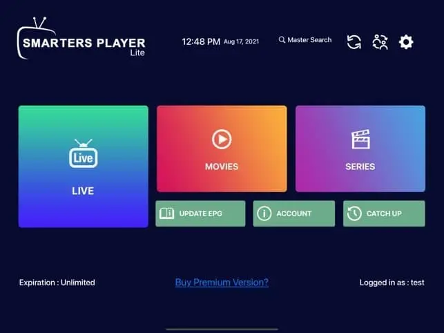 Comment activer IPTV Smarters Pro - interface application