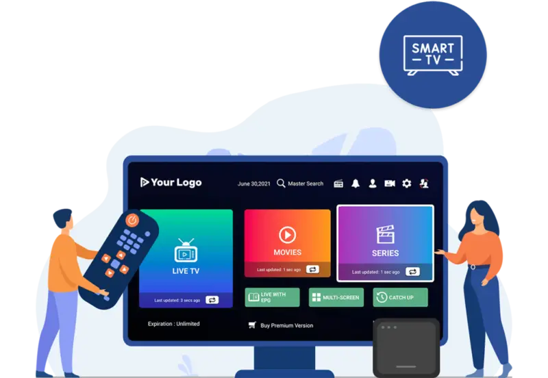 IPTV Smarters Pro sur TV Samsung Smart TV